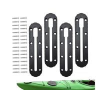 Binario per kayak | Con viti 4 pezzi universale multifunzionale - Accessorio per guida per kayak - per il montaggio di sonar, portabicchieri e dispositivo sonar