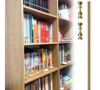 Binario per Mensole Ringhiere Decorative Ottone Ripiani, Librerie Mobili | Inserto Decorativo Metallo Ringhiera Rustica, Barra di Protezione Anticaduta Bordo di Scaffali(77inch/195.6cm)