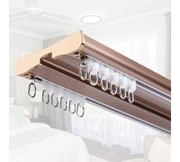 Binario per montaggio a soffitto personalizzabile 60 680 cm Silenzioso Alluminio Doppio Binario per Scorrevole s Rose d 5,9 m Ideale per la decorazione della casa e il trattamento delle finestre.
