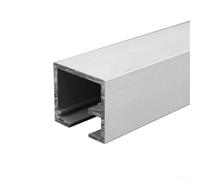 Binario per porta pieghevole, 50 cm x 2 rulli per porta scorrevole per carichi pesanti per max 60 kg, binario scorrevole per pareti divisorie per hotel (binario per porta superiore)