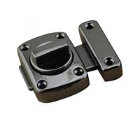 Binario per Porta Scorrevole, 1 PZ Barn Door Block Cast Metal Hook Gancio a chiavistello Lock Toilet Doors Destra Decorazione Angolo Sliding Gate Blocco Accessori hardware(Noir)
