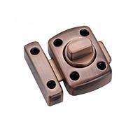 Binario per Porta Scorrevole, 1 PZ Barn Door Block Cast Metal Hook Gancio a chiavistello Lock Toilet Doors Destra Decorazione Angolo Sliding Gate Blocco Accessori hardware(Rot)