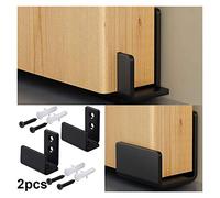 Binario per Porta Scorrevole, 2 PCS Guida a floor scorrevole in acciaio al carbonio regolabile for fienile scorrevole hardware hardware home decor accessori