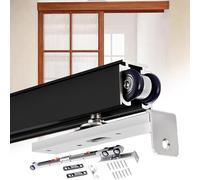 Binario per Porta Scorrevole a Scomparsa Resistente per Camera da Letto e Cucina, Kit di ferramenta per Chiusura Ammortizzata di armadi scorrevoli Bypass, Binario Singolo Silenzioso per Port