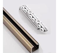 Binario per porta scorrevole Binario E Rulli Per Porte Sospese, Kit Di Ferramenta Per Binari Singoli Per Montaggio A Parete Soffitto, Sostituzione Per Pieghevoli Tagliabili Fai Da Te(8.9ft/270cm)