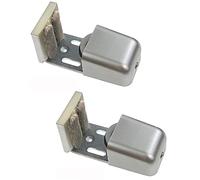 Binario per Porta Scorrevole Guida A Pavimento Regolabile Guida per Porta Scorrevole Piano Guida per Porta Scorrevole Regolabile per Porte Scorrevoli, Porte Automatiche, Porte Legno, 2 Pezzi, Argento