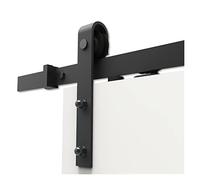Binario per Porta Scorrevole Kit, 4. 9FT / 6FT / 6.6FT / 8FT Acciaio in carbonio Rustico Rustico Sliding Wood Wood Door Hardware(200cm(6.6ft) kit)