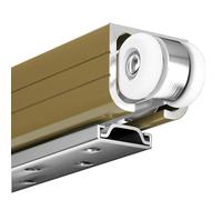 Binario per Porta Scorrevole Kit Binario in Alluminio per Porta Scorrevole a Scomparsa per Anta Singola, Binario per Porta Scorrevole Interna, Guida per Porta Scorrevole(1.8m(70.9in))