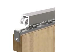 Binario per porta scorrevole Kit Binario Per Cucina Porta Scorrevole, Binario Per Porta Tascabile Montaggio A Parete A Soffitto, set Di Binario Per Porta Scorrevole Parallelo(58in/147.3cm)