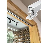 Binario per Porta Scorrevole Kit di Binari per Porte Scorrevoli A Soffietto, Kit di Binari per Armadi Pieghevoli, Guida per Porta A Zanzariera per Patio A 2 o 4 Ante(4-door,2400mm/94 inch)