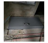 binario per porta scorrevole Porte del seminterrato accesso esterno, copertura della porta della cantina anti-tempesta, pannello per botola del tetto nascosto(Black,LXW 910x660mm/36x26in)