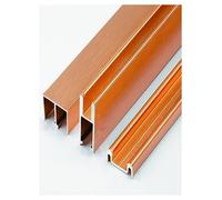 Binario per porte scorrevoli, Kit ferramenta for porte scorrevoli in vetro temperato da 5 mm, a tre binari, in lega di alluminio, for armadi, librerie, guardaroba, diverse dimensioni(100cm/39.3in)