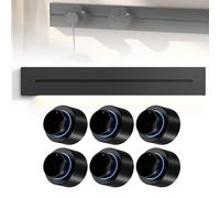 Binario Per Presa Elettrica Rimovibile Da 8000W, Prolunga Per Presa A Muro Mobile Con Porta USB E TYPE-C(Nero,60cm)