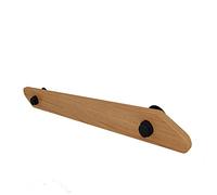 Binario per scale da parete, 3 m, in legno massello antiscivolo, per scale interne, supporto sicuro senza barriere per anziani e bambini, ideale per soffitte e asili (150 cm)