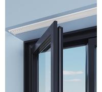 Binario per tenda a doppio soffitto resistente, versatile per soggiorno e camera da letto, ideale come divisorio con asta, soluzione durevole ed elegante per il trattamento delle finestre