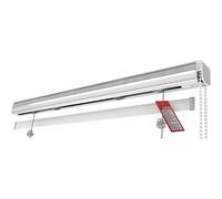 Binario per Tenda a Pacchetto con Cassonetto in Alluminio - Sistema a Catenella Regolabile - Lunghezza: 200 cm, calate: 4