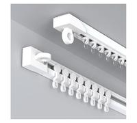 Binario per tenda adesivo senza fori, 200 cm, per tende, doccia e divisori, facile da installare, perfetto per soffitti cadenti