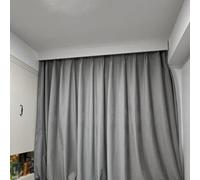 Binario per tenda bianco liscio con supporti decorativi da parete antiruggine per supporto a soffitto da 100 cm, ideale per la decorazione della casa e facile installazione