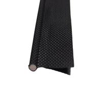 Binario per tenda da campeggio, 3 m, 6 mm, doppia aletta, con anima in PVC nero, adatto per tutti i campeggi/tende/camper