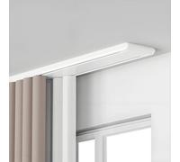 Binario per Tenda da soffitto a Doppia Fila per impieghi gravosi - Binario Scorrevole per Tenda di Facile Installazione per Soggiorno, Camera da Letto, Ospedale - Soluzione Moderna per Il TR