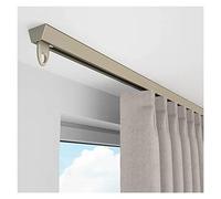 Binario per tenda da soffitto a doppia fila resistente, asta silenziosa in alluminio per tenda da doccia, design senza feritoie per ospedali, divisorio da 3,7 m e soluzione per il trattamento delle