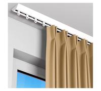 Binario per tenda da soffitto autoadesivo, 1,8 m, senza foratura, bianco, regolabile e rimovibile, in alluminio, facile da installare, perfetto per l'arredamento della casa