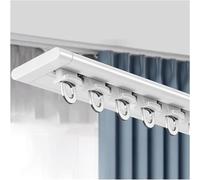 Binario per tenda da soffitto in alluminio ultra sottile, 2,7 m, binario scorrevole per divisorio, installazione a parete, lunghezza regolabile 1 m-6 m, perfetto per tende e decorazioni per la casa