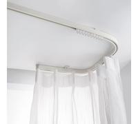 Binario per tenda da soffitto pieghevole resistente per ospedali e camper, sistema di guide divisorie per privacy, letti a castello, docce e altro ancora