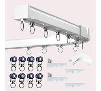 Binario per tenda da soffitto resistente per connettori ad angolo baia, ideale per appendere tende velate tende ombreggianti singolo doppio polo dritto curvo divisorio