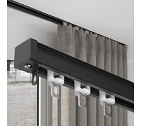 Binario per tenda da soffitto resistente, spessore 2 mm, lunghezza 1,1 m, ideale per l'installazione senza soluzione di continuità di tende e tende per migliorare l'arredamento e la funzionalità della