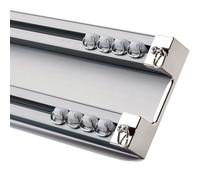 Binario per Tenda Doppio Deluxe Heavy Duty - Binario Grigio da 1,2 m/3,9 Piedi per Montaggio a soffitto, per divisorio di stanze, Asta Doppia Regolabile per Decorazioni domestiche e trattame