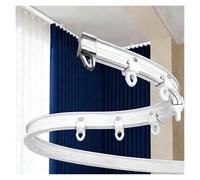 Binario per tenda doppio, personalizzabile, 6,4 m, silenzioso, flessibile e pieghevole, per soggiorno e camera da letto, perfetto per un elegante arredamento della casa