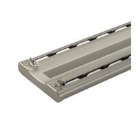 Binario per tenda doppio resistente, silenzioso, nascosto, con raccordi, ideale per soggiorno e bagno, colore champagne, 120 cm, migliora l'arredamento della tua casa