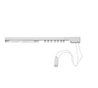 Binario per tenda estensibile in alluminio 71/122 cm bianco Bianco
