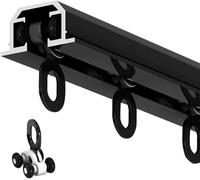 Binario per tenda invisibile da 12,2 m, resistente, per divisorio, camera da letto, camera dei bambini, ospedale, doccia, armadio, soppalco, montaggio a soffitto