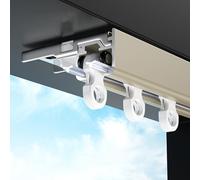 Binario per tenda regolabile a 1 strato, montaggio a soffitto, 100600 cm, finitura oro, perfetto per soggiorno, camera da letto, bagno, baia 1,6 m, soluzione decorativa per la casa