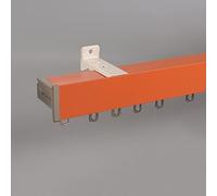 Binario Per Tenda Singolo Oscurante Silenzioso Da Soffitto O Da Parete Asta Per Tende Per La Separazione Degli Ambienti, Caravan, Balcone, Ufficio, 70-300 Cm(Orange-A-Wall,250cm)