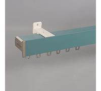 Binario Per Tenda Singolo Oscurante Silenzioso Da Soffitto O Da Parete Asta Per Tende Per La Separazione Degli Ambienti, Caravan, Balcone, Ufficio, 70-300 Cm(Green-A-Wall,250cm)