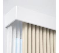 Binario per tende a doppio binario con installazione a parete integrata, silenzioso, binario scorrevole per una facile gestione delle tende, perfetto per l'arredamento della casa