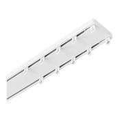 Binario per tende a doppio soffitto resistente, silenzioso, nascosto, per soggiorno e bagno, binario regolabile e raccordi scorrevoli, facile da installare, decorazione moderna per la casa