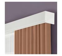 Binario per tende a parete per soffitto, pannello in alluminio, pannello decorativo per tende a doppio binario, ideale per tende oscuranti, facile installazione a soffitto