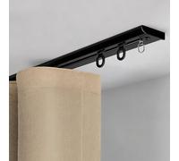 Binario Per Tende A Soffitto Binario Tenda Soffitto Scorrevole 1 2 3 4 5 6metri Tende Del Silenzio Delle Rotaie Della Binario Tenda Soffitto Divisorio Per Tende(Black,2.3m/7.5ft)