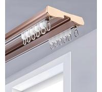 Binario per tende a soffitto in alluminio con scorrevoli da interno bastone per tendaggi moderni scorrimento manuale strappo completo
