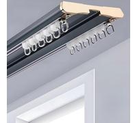 Binario per tende a soffitto in alluminio con scorrevoli da interno bastone per tendaggi moderni scorrimento manuale strappo completo