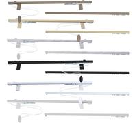 Binario per Tende AR2.0 in Alluminio - Su Misura per Soffitto o Parete, Ideale per Tende a Onda e Arricciate