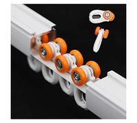Binario per tende commerciali ad alta resistenza per tende alte, binari per tende dritti bianchi per finestre/ufficio/camera da letto, asta divisoria per la pri,Ceiling Mount-1.52m/5ft
