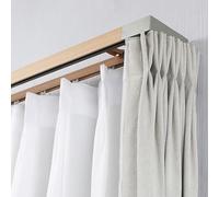 Binario per tende da soffitto a doppia fila resistente, 1,9 m, in acero verde, resistente, per un funzionamento regolare, perfetto per la decorazione di casa e ufficio
