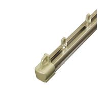 Binario per Tende da Soffitto, Binari per Tende per Carichi Pesanti, Silenzioso, Soffitto o a Parete, per Divisore per Stanze, Camper, Camere da Letto e Finestre(Champagne-Top,300cm(2 * 1.50m))