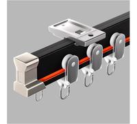 Binario per Tende da Soffitto Curvo E Flessibile, Binario per Tende da Doccia, per Camper, Finestre A Bovindo, 3, 4, 5, 6, 7, 8, 9, 10, 11, 12 M, Divisorio per Tende in Tronchi, Black, 5m/16.4ft