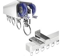 Binario per tende da soffitto e parete, sistema di tende divisorie, in alluminio, 0,5 m-6 m, per la privacy e la decorazione della casa (3,1 m)